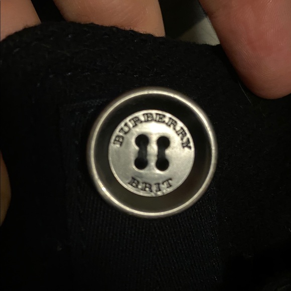 BURBERRY Brit Black Wool and Cashmere Blend Rushworth Belted Coat Size 12 - Picture 16 of 16